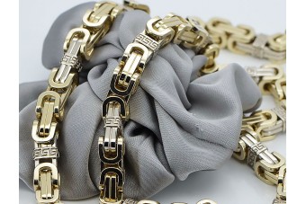 Or jaune 14k Chaîne bizantine ★ russiangold.com ★ Gold 585 333 Prix bas