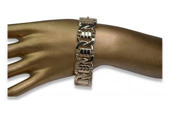 Yellow rose gold bracelet ★ russiangold.com ★ Gold 585 333 Low price