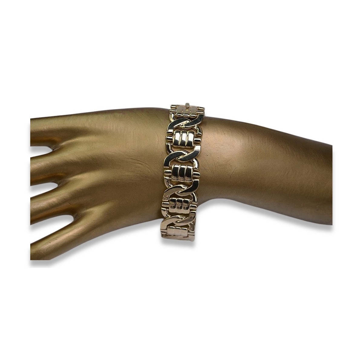 Gelbe Roségold Armband ★ russiangold.com ★ Gold 585 333 Niedriger Preis