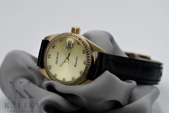 14K Жовте золото, Золота Lady Geneve годинник lw078ydyz