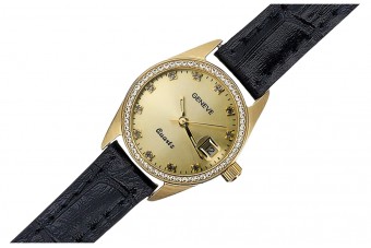 Reloj de dama Geneve en oro amarillo de 14 quilates, Or lw078ydyz