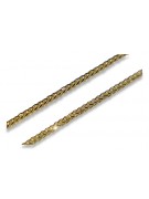 14K Italian Yellow Gold Spiga Chain - Timeless Elegance cc036y