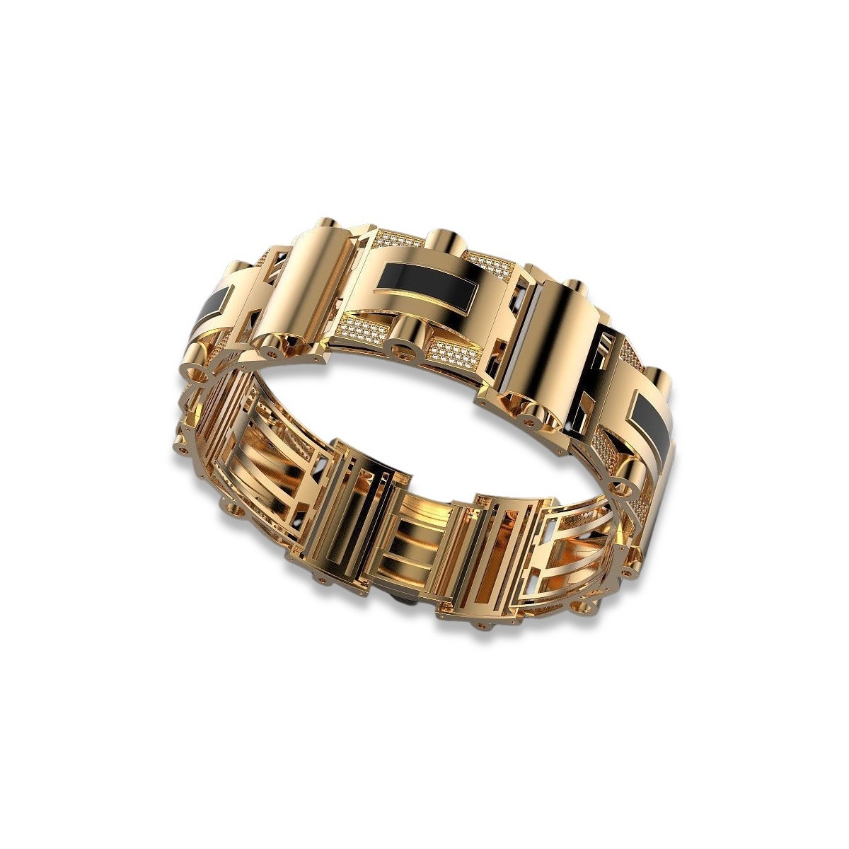 Bracelet en or rose jaune ★ russiangold.com ★ Gold 585 333 Prix bas