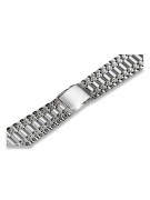 Bracelet de montre en or blanc 14 carats, réglable mbw009w