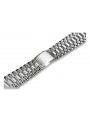 Bracelet de montre en or blanc 14 carats, réglable mbw009w