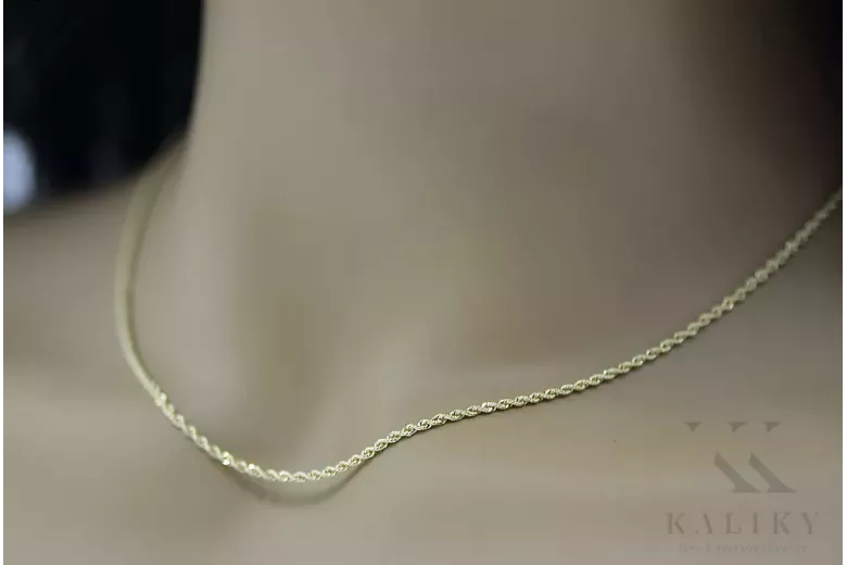 Yellow rose gold chain ★ russiangold.com ★ Gold 585 333 Low price