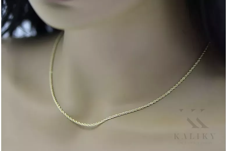 Yellow rose gold chain ★ russiangold.com ★ Gold 585 333 Low price