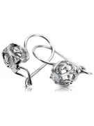 Boucles d'oreilles vintage en or rose 14 carats 585 avec monture vec145 vec145