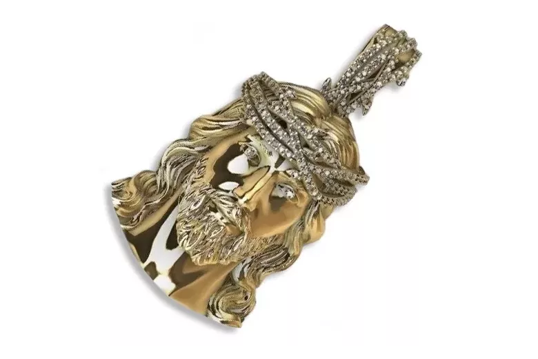 Pendentif icône médaillon Jezus ★ https://zlotychlopak.pl/fr/ ★ Or 585 333 prix bas