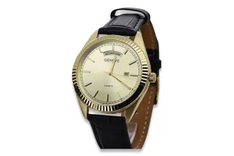 Ceas Aur galben 14K Geneve, Unisex mw008ydy