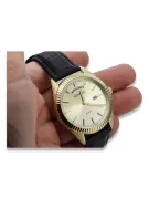 Gold men's watch Geneve ★ zlotychlopak.pl ★ Gold purity 585 333 Low Price!