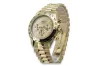 Reloj de oro amarillo 14k para hombre de Ginebra mw014ydg&mbw015y