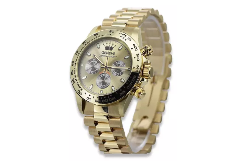 Montre homme en or Genève ★ zlotychlopak.pl ★ Pureté de l’or 585 333 Prix bas!