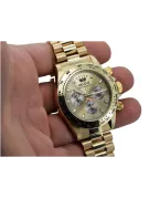 Goldene Herrenuhr Geneve ★ zlotychlopak.pl ★ Gold Reinheit 585 333 Niedriger Preis!