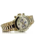 Gold men's watch Geneve ★ zlotychlopak.pl ★ Gold purity 585 333 Low Price!