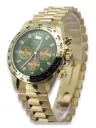 Gold men's watch Geneve ★ zlotychlopak.pl ★ Gold purity 585 333 Low Price!