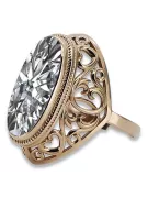 Russische sowjetische Rose 14k 585 Gold Alexandrit Rubin Smaragd Saphir Zirkon Ring vrc014