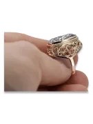 Anillo ruso soviético rosa 14k 585 oro Alejandrita Rubí Esmeralda Zafiro Zircon vrc014